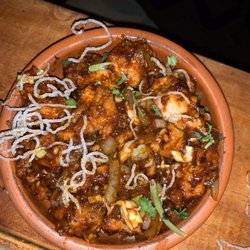 Bang bang chicken was really spicy. Not chicken breast but chicken parts without bone. Was ok.