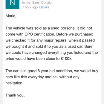 Porsche Arlington - Stay Away From this Disorganized, Unscrupulous, and Dishonest dealership! Jason, Woodson, Donald, Sami, and Nacir are good for nothing! - Car Dealers Near Me - Arlington, Virginia Porsche Arlington - Stay Away From this Disorganized, Unscrupulous, and Dishonest dealership! Jason, Woodson, Donald, Sami, and Nacir are good for nothing! - Car Dealers Near Me - Arlington, Virginia