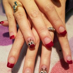 Done by one of the girls at Tiffany Nails! Love them