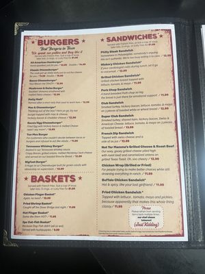 Menu photo 1 Dover Grille Dover, TN