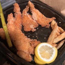 Fried Shrimp, Fries & Asparagus Fried Shrimp, Fries & Asparagus