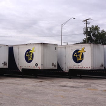 Golden Movers - 8 units total: 3 large tractor trailers, 2 pup trailers, 3 straight trucks - Movers Near Me - Tampa, Florida
