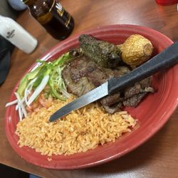 La Fiesta Mexican Restaurant - Carne asada plate