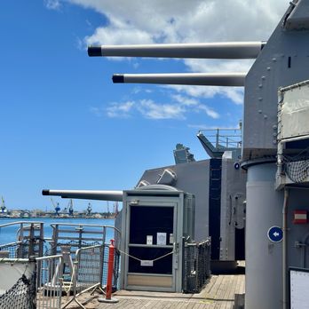 Battleship Missouri Memorial - 5-inch secondaries - Landmarks & Historical Buildings Near Me - Honolulu, Hawaii