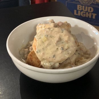 Maxine's On Shine - My mom's massive biscuit and gravy with chicken! - New American Near Me - Orlando, Florida Maxine's On Shine - My mom's massive biscuit and gravy with chicken! - New American Near Me - Orlando, Florida