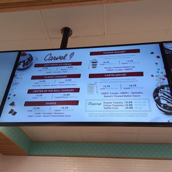 Carvel - Shakes and Sundaes menu - Ice Cream & Frozen Yogurt Near Me - Bakersfield, California Carvel - Shakes and Sundaes menu - Ice Cream & Frozen Yogurt Near Me - Bakersfield, California