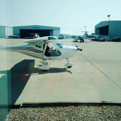 SimplyFLY - One of our planes on the ramp, from the view of our office window.
