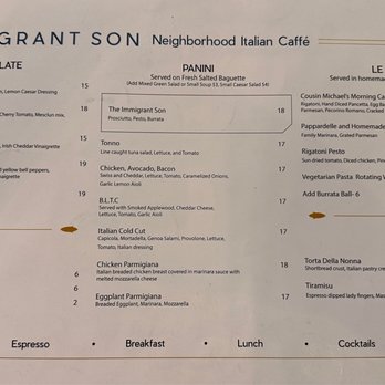 Immigrant Son Caffe - Lunch menu - New American Near Me - Ventura, California Immigrant Son Caffe - Lunch menu - New American Near Me - Ventura, California