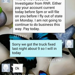 RNR Tire Express - Here is the message I spoke of