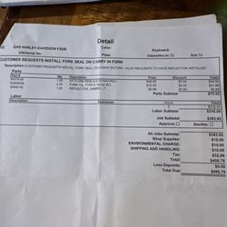 Service quote