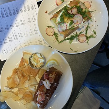 Row 34 - Seaport - Tiny $34 lobster roll. - New American Near Me - Boston, Massachusetts