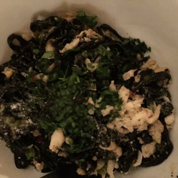 Rosalina - Squid ink spaghetti with crab meat - Italian Near Me - Providence, Rhode Island Rosalina - Squid ink spaghetti with crab meat - Italian Near Me - Providence, Rhode Island