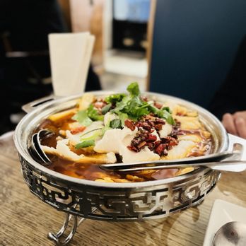 HUPO 琥珀 - Stewed Fish Fillet in Chili Soup Jiangbei Style - Szechuan Near Me - Long Island City, New York HUPO 琥珀 - Stewed Fish Fillet in Chili Soup Jiangbei Style - Szechuan Near Me - Long Island City, New York