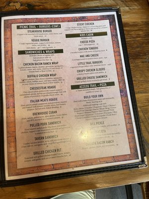 Menu photo 4 Trails to Ales Brewery Franklin, PA