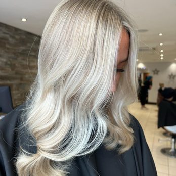 Hair Lounge - Cool icey blonde - Hair Salons Near Me - Cardiff, CRF Hair Lounge - Cool icey blonde - Hair Salons Near Me - Cardiff, CRF