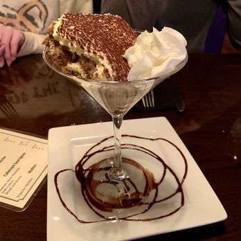 The Purple Door - Tiramisu in a martini glass. - New American Near Me - Harlan, Iowa