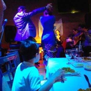 El Manchego Restaurant - Shots of the Flamenco show right in front of the stage! My 5-year-old LOVED it, as did all of my family age 6 mos to 81. - Spanish Near Me - Miami, Florida