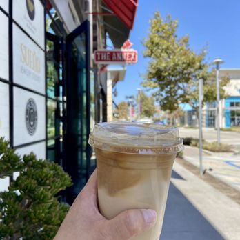 Ragamuffin Coffee Roasters - Plain Iced Latte.. If you want some sweetness, you have to add syrup... This def kept me up late - Coffee Roasteries Near Me - Oxnard, California