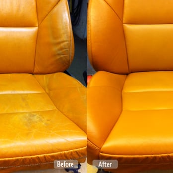 Fibrenew Loudoun - leather-seat-redye - Furniture Repair Near Me