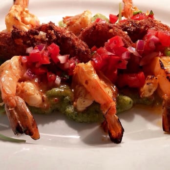Stella Trattoria & Bar - Amazing Shrimp and fried green tomato special. Tastes even better than it looks! - Italian Near Me - Blue Point, New York