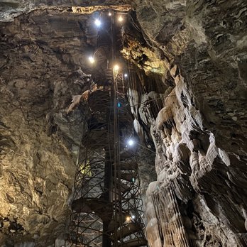Moaning Caverns Adventure Park - The stairs getting to the bottom of the cavern. - Amusement Parks Near Me - Vallecito, California Moaning Caverns Adventure Park - The stairs getting to the bottom of the cavern. - Amusement Parks Near Me - Vallecito, California