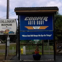 Cooper Auto Body - Front sign