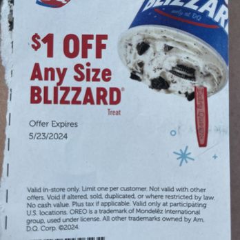 Dairy Queen Ltd Brazier - Coupon. - Fast Food Near Me - McHenry, Illinois Dairy Queen Ltd Brazier - Coupon. - Fast Food Near Me - McHenry, Illinois