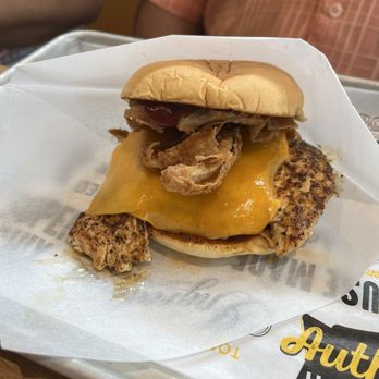 Super Chix - Cheesy BBQ sandwich grilled - Ice Cream & Frozen Yogurt Near Me - Boiling Springs, South Carolina Super Chix - Cheesy BBQ sandwich grilled - Ice Cream & Frozen Yogurt Near Me - Boiling Springs, South Carolina