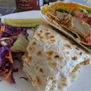 Revelations Cafe - Buffalo "chicken" wrap.  Very good. - Breakfast & Brunch Near Me - Lutz, Florida