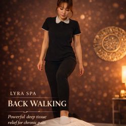 Lyra Spa Sunnyvale - Sports Massage Therapy Leg soreness. Lower back tightness. Targeted back walking with controlled pressure. Deep Tissue & Sports Recovery