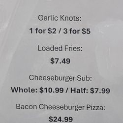 Red's Palermo Market & Pizzeria - Additional new items March 2026.