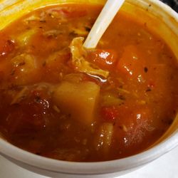 Maurice's Central Delicatessen - What the hell is this! I ordered Chicken Noodle Soup, and this is what I got.