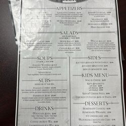Luciano's Too Pizzeria - Menu