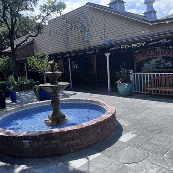 Pappadeaux Seafood Kitchen - Outdoor courtyard & front door - Cajun/Creole Near Me - Stafford, Texas Pappadeaux Seafood Kitchen - Outdoor courtyard & front door - Cajun/Creole Near Me - Stafford, Texas
