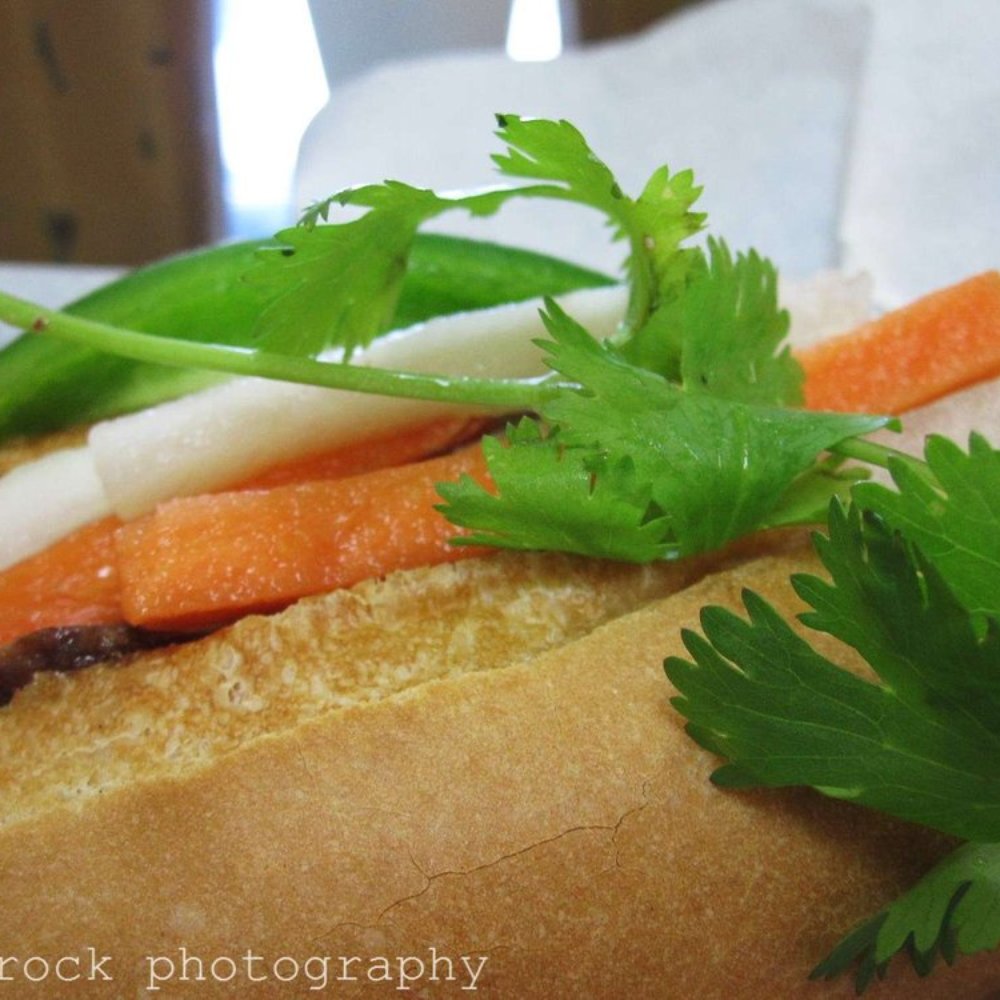 Thanh Huong Cafe - a sandwich with carrots and onions - Vietnamese Near Me - Charlotte, North Carolina