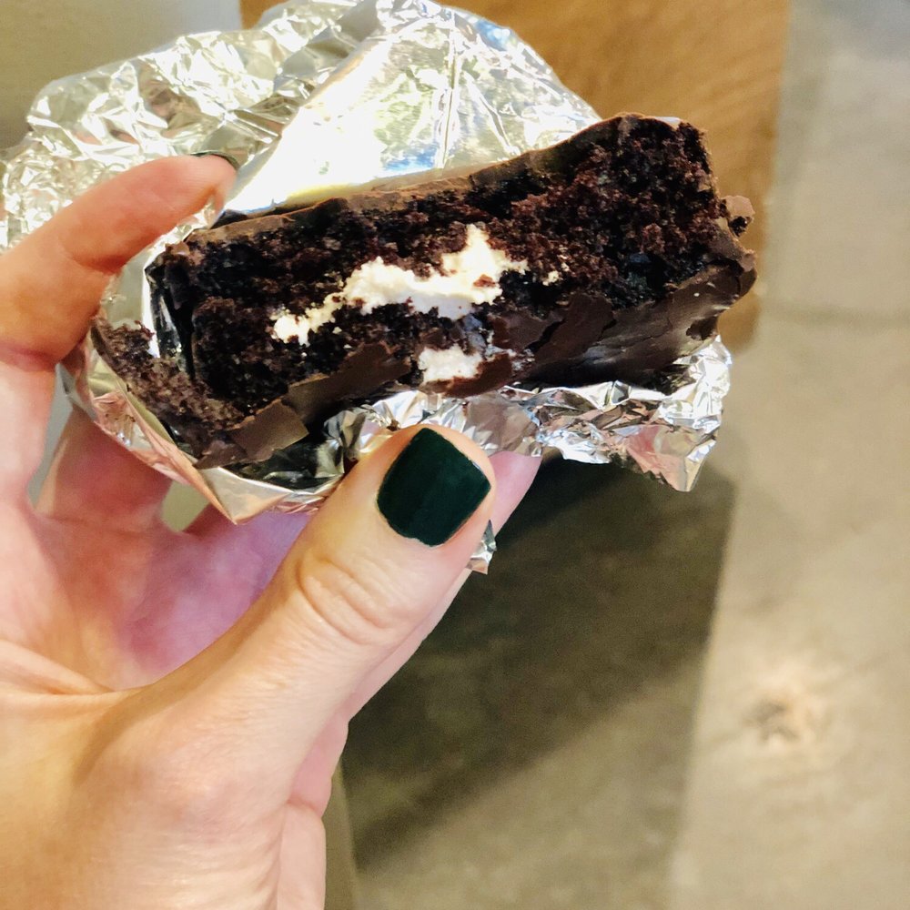 MOD Pizza - This little heavenly morsel.... moist chocolate cake with whipped cream filling and dipped in fudge for a thin shell. - Fast Food Near Me - Lexington, Kentucky MOD Pizza - This little heavenly morsel.... moist chocolate cake with whipped cream filling and dipped in fudge for a thin shell. - Fast Food Near Me - Lexington, Kentucky
