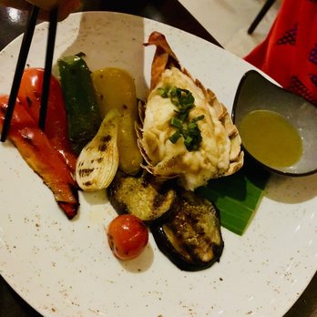 Jade - Grilled lobster tail with grilled vegetables - Japanese Near Me - Cancún, ROO