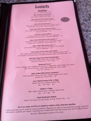 Menu photo 6 Ivar's Fish Bar Seattle, WA Menu photo 6 Ivar's Fish Bar Seattle, WA