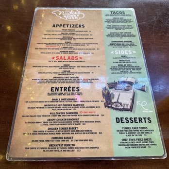 Nudie's Honky Tonk - Menu - Bars Near Me - Nashville, Tennessee