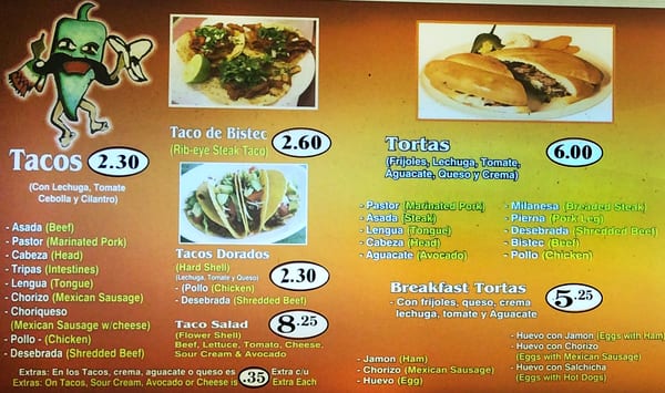 Menu photo 8 Taqueria Durango Aurora, IL
