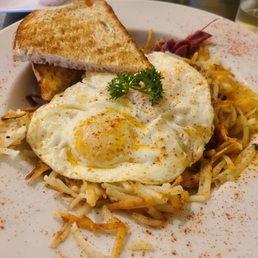 Corned Beef Hash with an Overeasy Egg