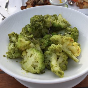 Le Garage - Romanesco with herb sauce - French Near Me - Sausalito, California Le Garage - Romanesco with herb sauce - French Near Me - Sausalito, California