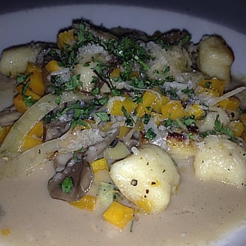 Frascati - Russet Potato Gnocchi w/ Leeks, Butternut Squash, Mushrooms, Sage, Parmesan & White Truffle Oil ($10) - Italian Near Me - San Francisco, California Frascati - Russet Potato Gnocchi w/ Leeks, Butternut Squash, Mushrooms, Sage, Parmesan & White Truffle Oil ($10) - Italian Near Me - San Francisco, California