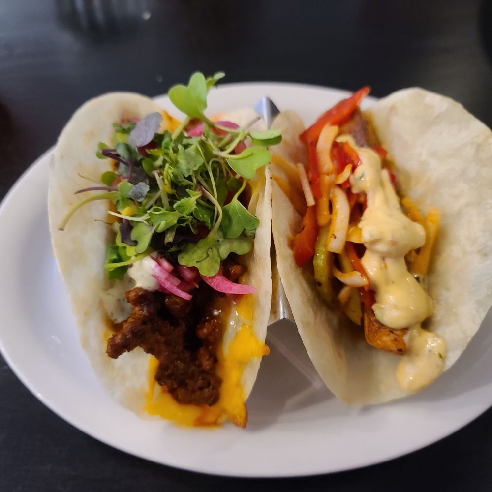 Merchants Pub & Plate - Salmon and beef tacos. - New American Near Me - Lawrence, Kansas Merchants Pub & Plate - Salmon and beef tacos. - New American Near Me - Lawrence, Kansas
