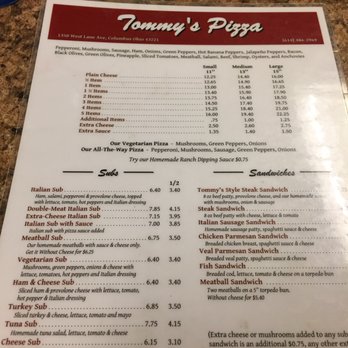 Tommy's Pizza - Pizza Near Me - Columbus, Ohio Tommy's Pizza - Pizza Near Me - Columbus, Ohio