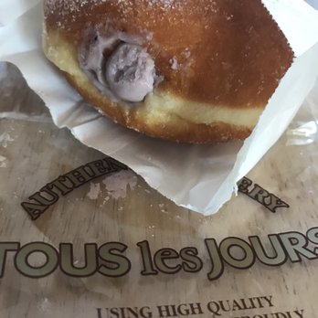 Tous Les Jours - Blueberry cream 'donut' sprinkled with sugar...yummy but my fave, vanilla cream (also chocolate cream option) - Bakeries Near Me - Dublin, California Tous Les Jours - Blueberry cream 'donut' sprinkled with sugar...yummy but my fave, vanilla cream (also chocolate cream option) - Bakeries Near Me - Dublin, California