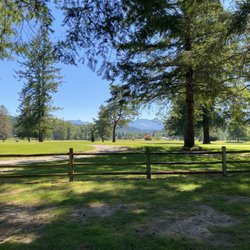 Snoqualmie Falls Golf Course - Lovely views across the course - mountains in the distance.
