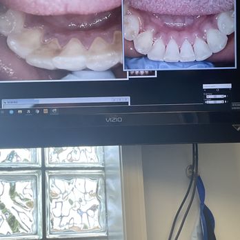 Successful dental practice with happy patients