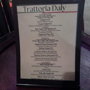 Trattoria Daly - Menu - Italian Near Me - Los Angeles, California Trattoria Daly - Menu - Italian Near Me - Los Angeles, California