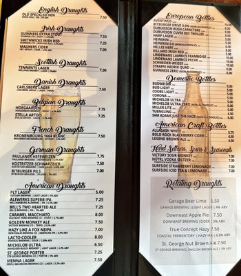 Menu photo 3 Park Lane Tavern Hampton, VA